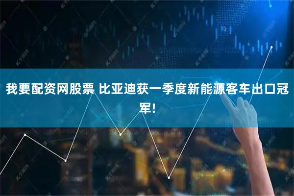 我要配资网股票 比亚迪获一季度新能源客车出口冠军!